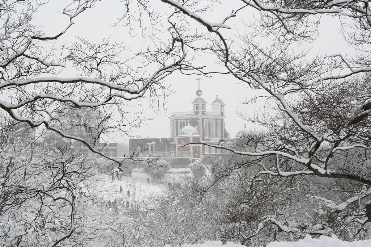 Royal Observatory in the snow, Greenwich Park, by Christopher Owen Royal Parks photographic competition one of 350 entrants