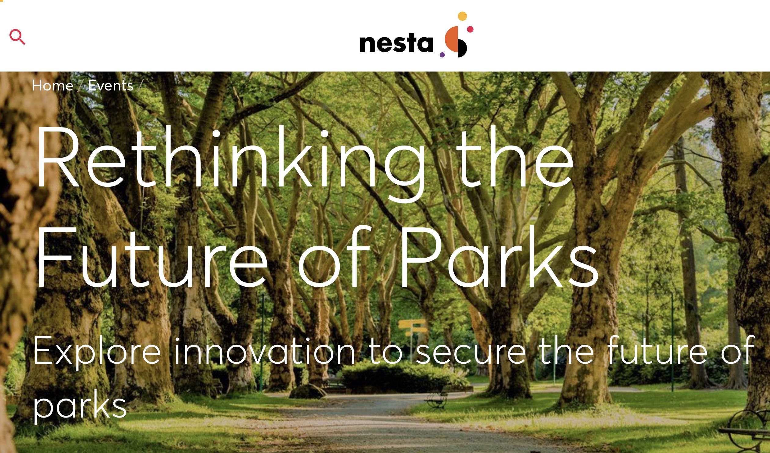 Enjoy inspiring talks from ‘Rethinking the Future of Parks’